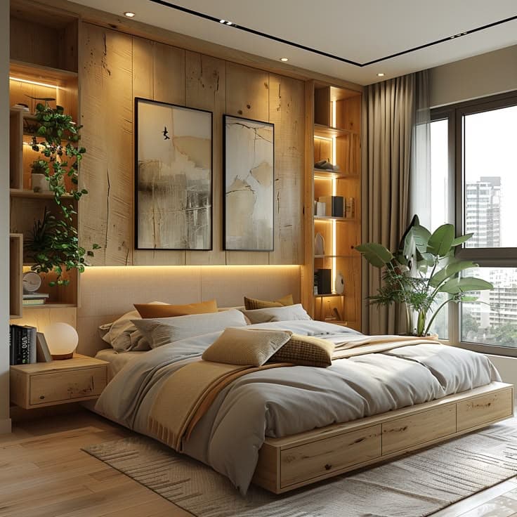 Modern Bedroom Interior Design in Noida